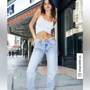 J Gault for Brandy Melville button fly jeans